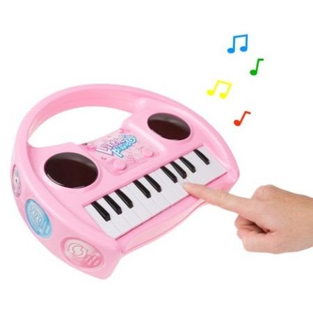 Toy Time Kids Karaoke Machine with Microphone, Keyboard and Lights | Potable Battery Operated (Boys / Girls) 455389PNJ